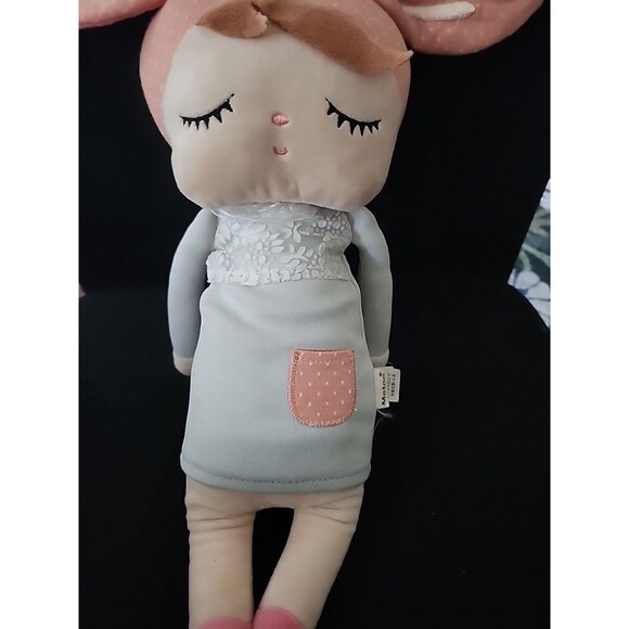 MeToo Baby Rag Doll Soft Plush Bunny Rabbit Ears Nava Delle by Kiddio Bunny Gift - Picture 3 of 6